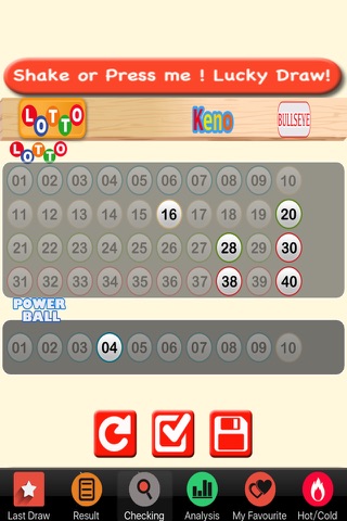 Lotto PowerBall BigsWednesday Keno Free screenshot 2