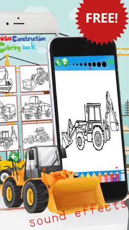 Game screenshot Vehicles Construction Coloring book game For kids mod apk