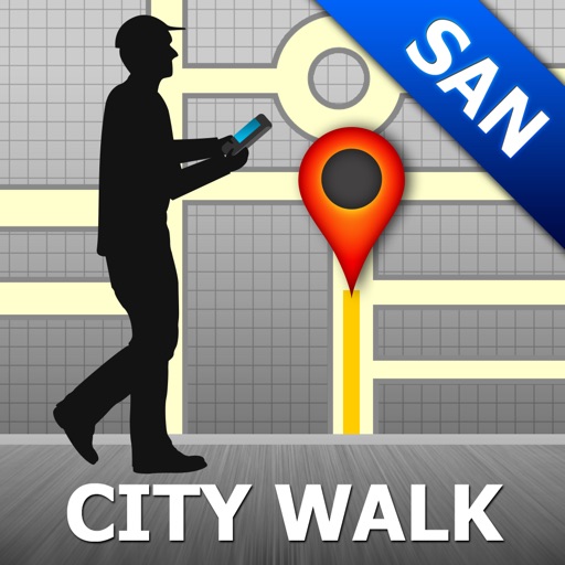 San Antonio Map and Walks, Full Version