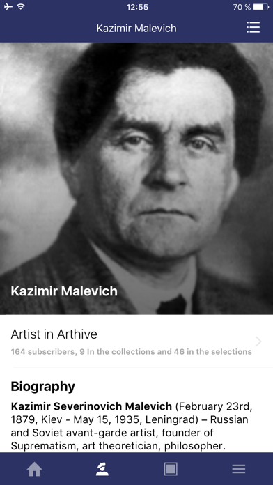 Malevich: artworks, stories, bio screenshot 2