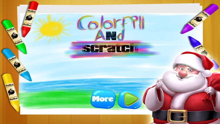 Christmas Coloring Book - Scratch & Draw Kids Game