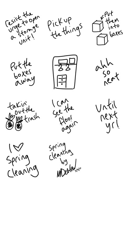 Spring Cleaning sticker, fun stickers for iMessage screenshot-3