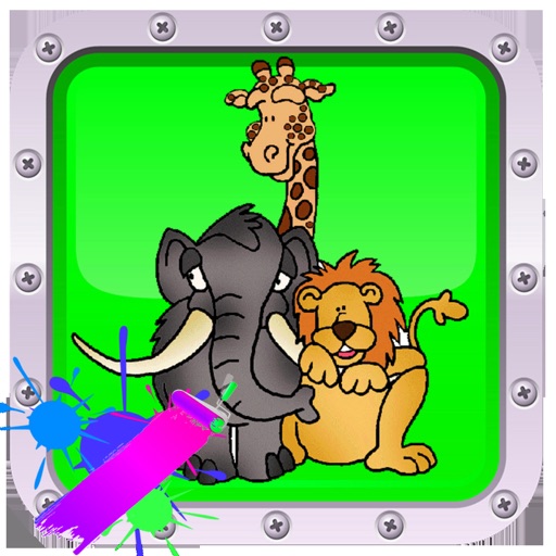 Zoo Story Happy Animals Coloring Icon