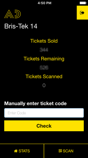 AfterDark Ticket Scanner