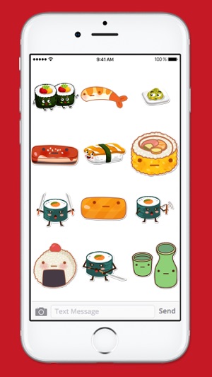 Cute Sushi Kawaii Sticker Pack(圖4)-速報App