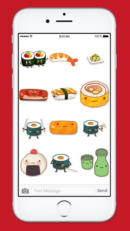 Cute Sushi Kawaii Sticker Pack screenshot-3