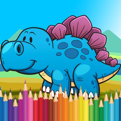 Dino Painting Game - Dinosaur Coloring Book for Me Icon