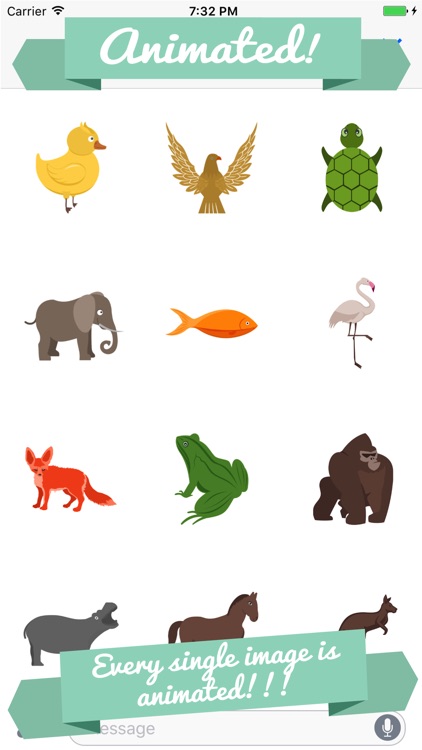 Animated Animal Stickers