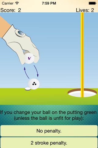 Illustrated Golf Rules Quiz screenshot 4