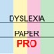 Dyslexia Paper Pro is a simple and easy to use app that assists people with dyslexia to read text in a more comfortable environment