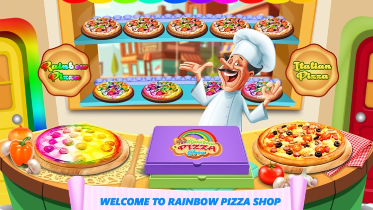 Rainbow Pizza Maker Kids Cooking Game! Pizzeria