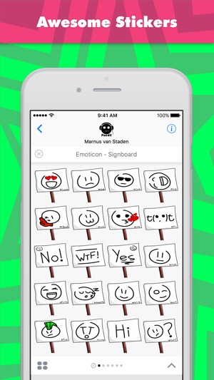 Emoticon - Signboard贴纸，设计：Poedil(圖1)-速報App