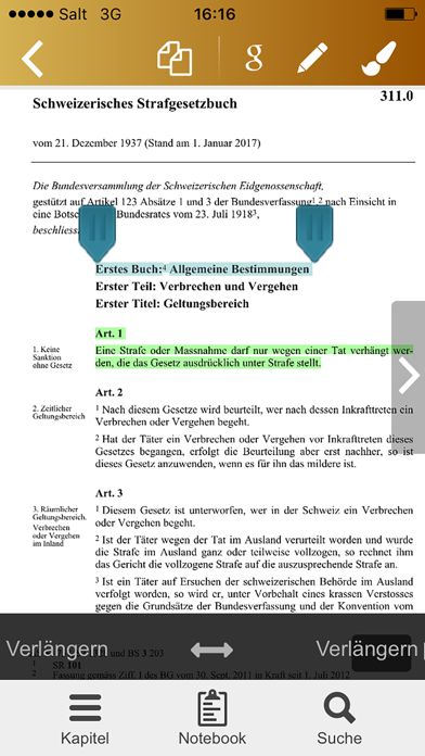 How to cancel & delete StGB - Schweizerisches Strafgesetzbuch from iphone & ipad 1