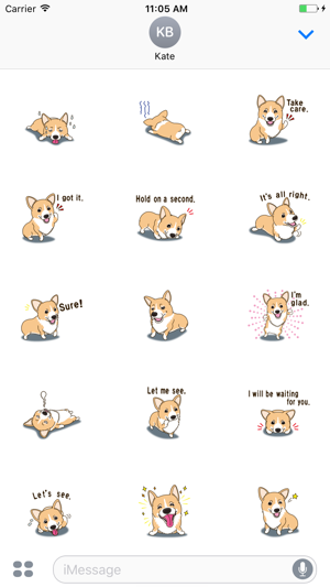 Happy Corgi Aniamted Sticker(圖2)-速報App