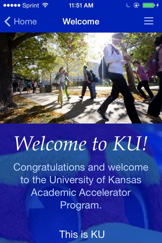 KU Academic Accelerator Program screenshot 2