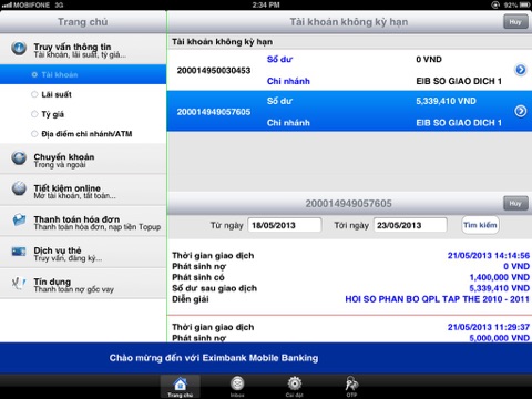 EIB Mobile for iPad screenshot 2