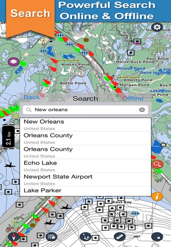 Mississippi offline nautical gps chart for boating screenshot 3