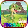 Cartoon dinosaur jigsaw puzzle games for toddlers
