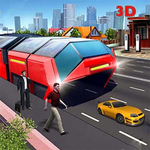 Elevated  Transit China Bus 3D icon