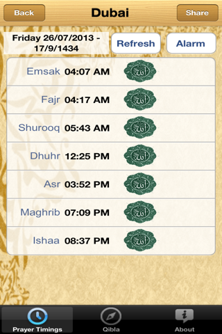 UAE Prayer Timings - náhled