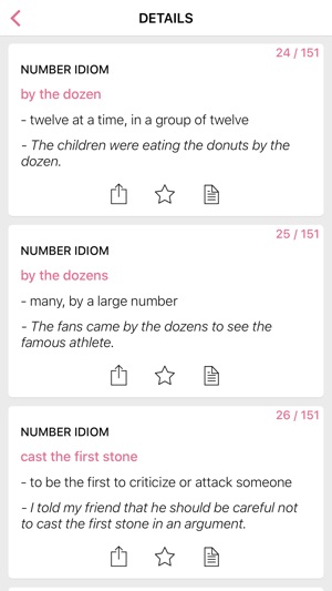 Body Number idioms in English(圖2)-速報App