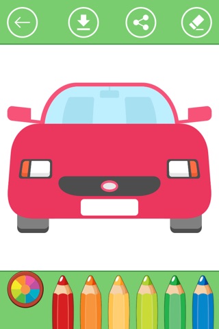 Car & Vehicle Coloring Book for Kids screenshot 2