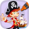 Pintar piratas - Dibujos de piratas para colorear