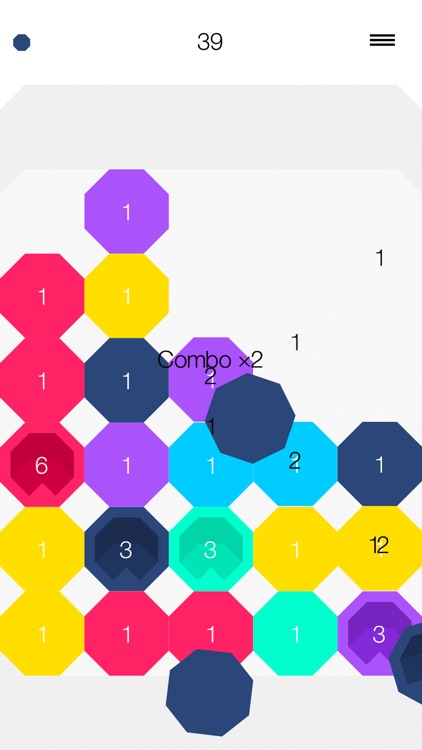 Matchagon - a minimalistic Drop Block Puzzle
