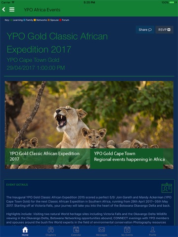 YPO Africa Events screenshot 2