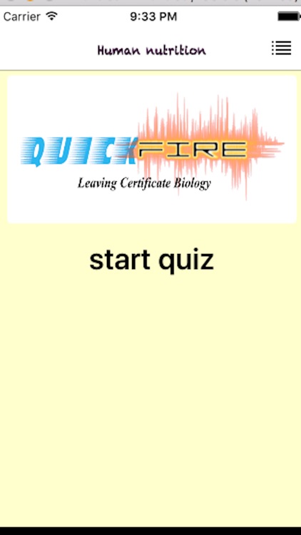 QuickFire Leaving Cert Biology