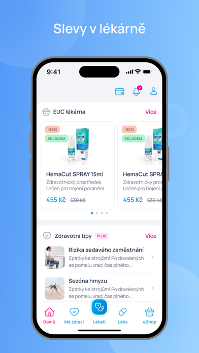 mojeEUC: klinika i léky online screenshot 2