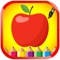 The Fruits and Vegetables coloring Free and easy for Children