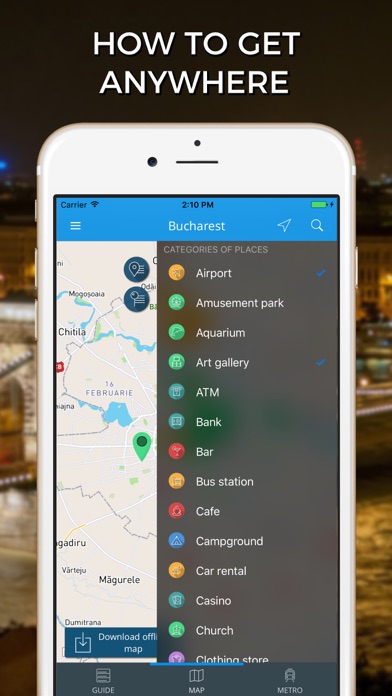 Bucharest Travel Guide with Maps screenshot 3