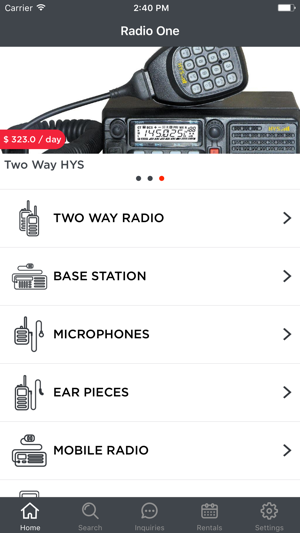 Radio One - Rent and Inquire radios from