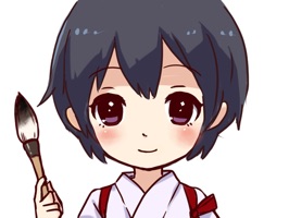 絵馬のステッカーを作成しました。