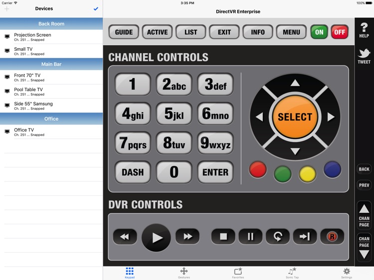 DirectVR Enterprise Remote for DirecTV