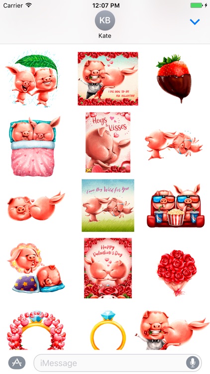 Hogs & Kisses Valentine´s Pigs