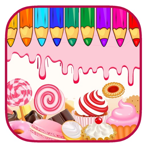 Sweet Candy Game Coloring Page Free Version Icon