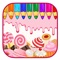 Sweet Candy Game Coloring Page Free Version