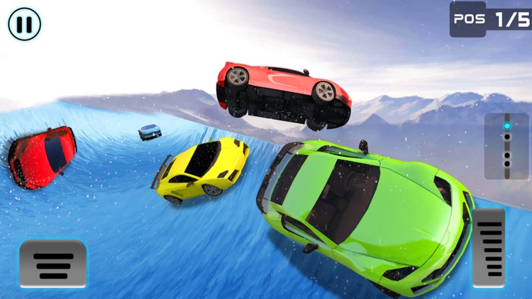 Frozen Water Slide Car driving simulator pro