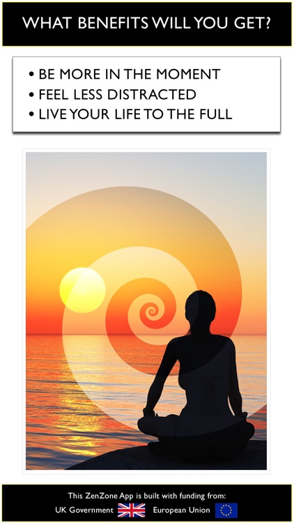 Mindfulness to be in the present moment and happy