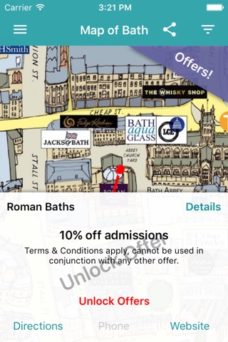 Bath Sussed Out Tourist Map screenshot 2