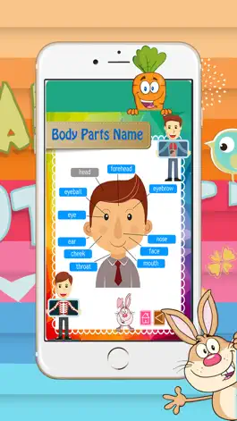 Game screenshot Reading Body Parts Name English Picture Vocabulary hack