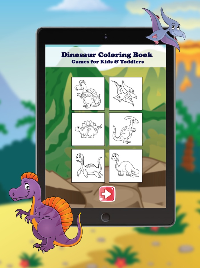Dinosaur Coloring Book - Coloring Games for Kids