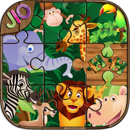 Animal Jigsaw Puzzle Preschool Icon