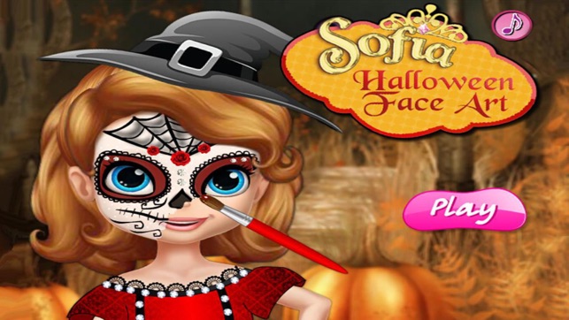 Sofia Halloween Face Art