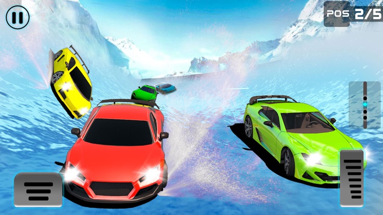 Frozen Water Slide Car driving simulator
