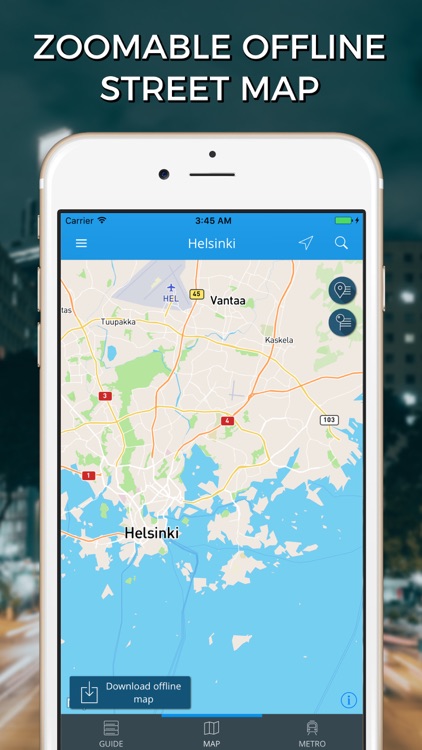 Helsinki Travel Guide with Offline Street Map screenshot-3