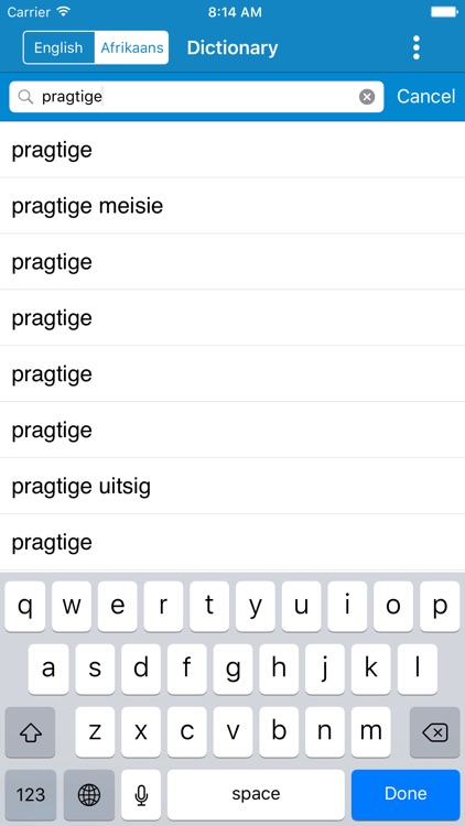 English to Afrikaans Offline Dictionary