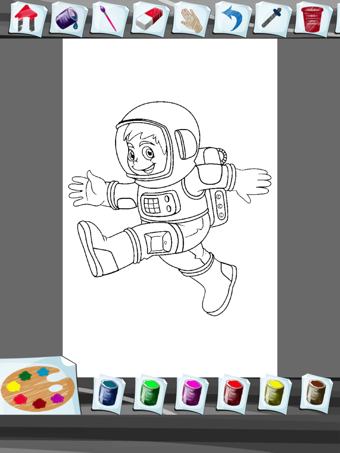 Astronaut Coloring Book